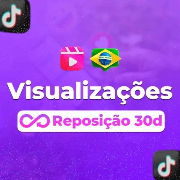 5.000 Visualizações Tiktok Brasileira R30